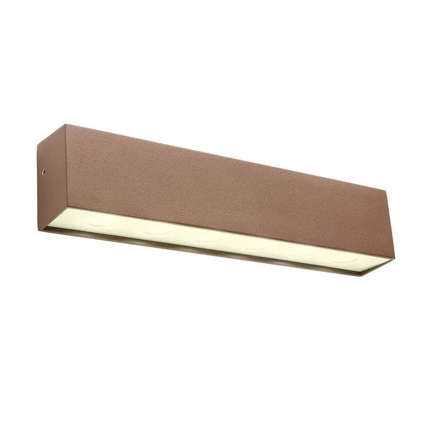 Redo 90395 OMNIA Außenwandleuchte SMD LED 12W | 635lm | 3000 K | IP54 – braun
