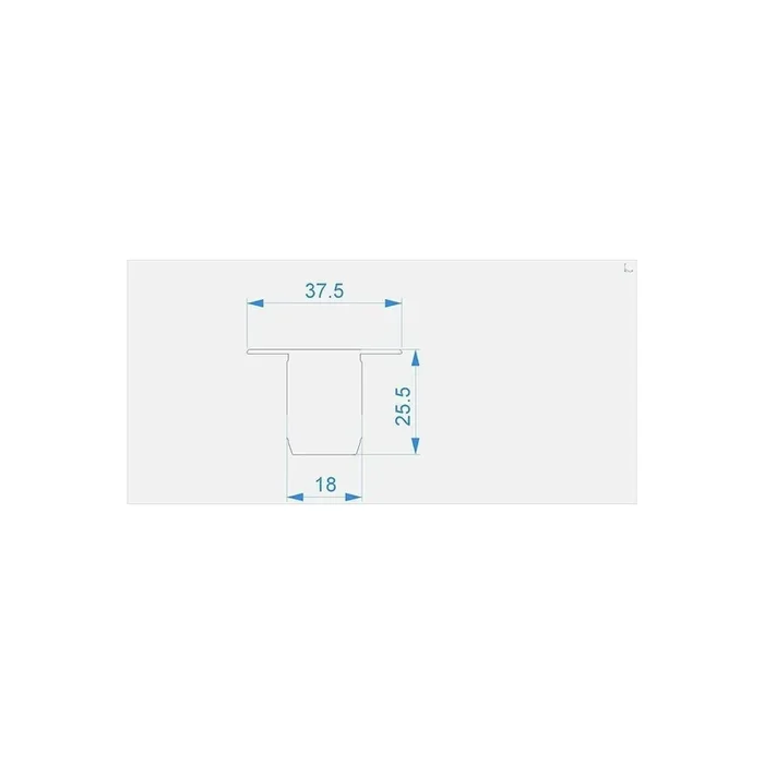 Reprofil, Endkappe C-P-ET-03-10 Set 2 Stk, Kunststoff, Länge: 75 mm