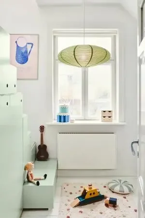 Schneller Versand Nordlux Villo 60 moderne Pendelleuchte Schirm shadeGrün Papier retro Design ohne Fassung