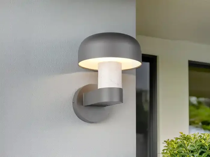 Schneller Versand Trio Leuchten Moderne Außenwandleuchte FRASER Anthrazit & Betonoptik, Höhe 24cm