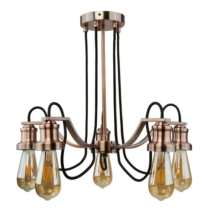 Searchlight 1065-5CU OLIVIA Deckenleuchte E27 5x10W