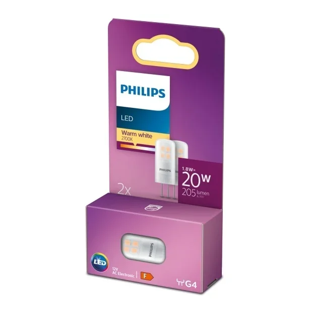 Signify Philips LED-Lampe Form: Kapsel G4 1.8 W (Entsprechung 20 W)