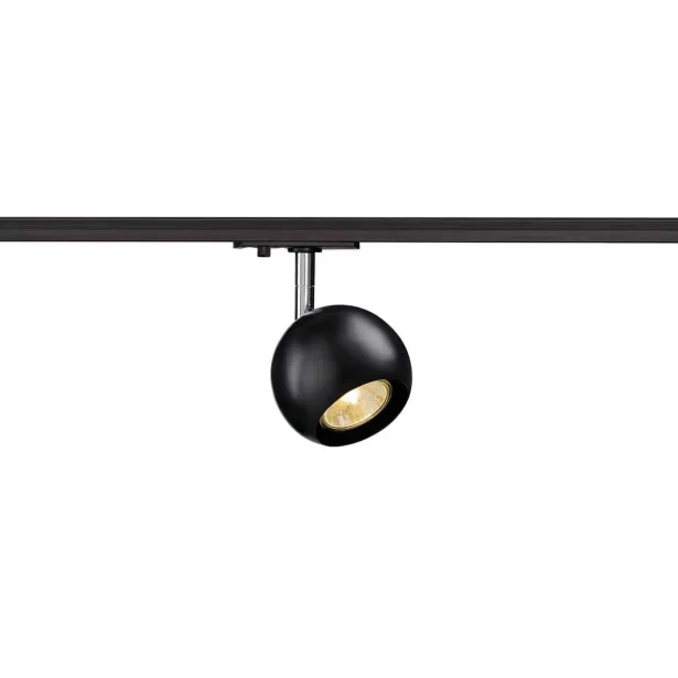 SLV 1-Phasen Spot LIGHT EYE 90 50W GU10 Ø 8.9cm schwarz – ohne Leuchtmittel