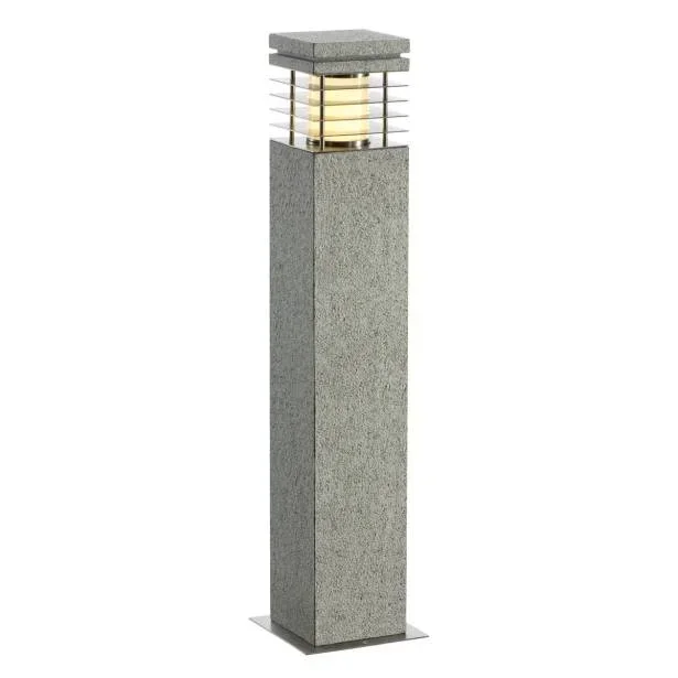SLV Natur Standleuchte ARROCK GRANITE. 15W E27 Höhe 70 cm – ohne Leuchtmittel