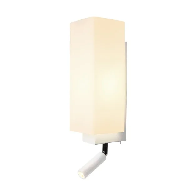 SLV Wandaufbauleuchte QUADRASS SPOT mit LED Spot und E27 Fassung weiß