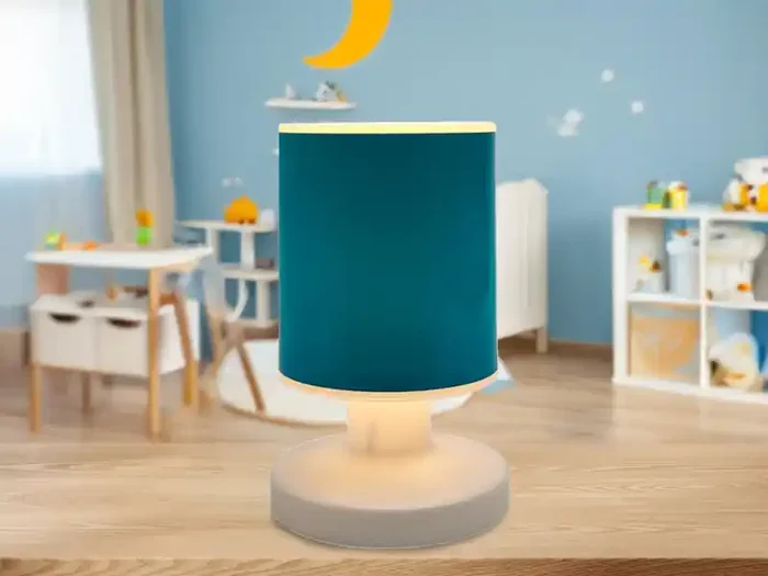Sofort Bestellen Niermann LED Akku Tischleuchte mit Schirm Petrol per USB aufladbar, Höhe 20cm