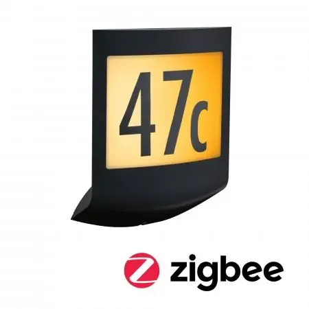 Solange Der Vorrat Reicht Paulmann 94509 LED Außenwandleuchte Smart Home Zigbee Padea Sensor IP44 Tunable Warm 8,2W 230V Anthrazit