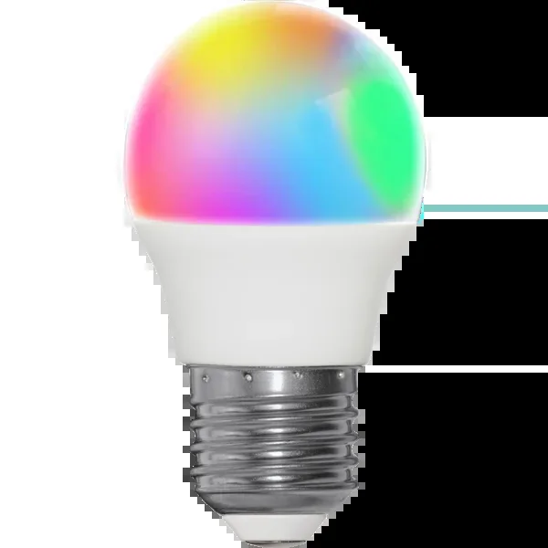 Star Trading Smart Home Leuchtmittel E27 G45 4.9W IP20 RGB+W