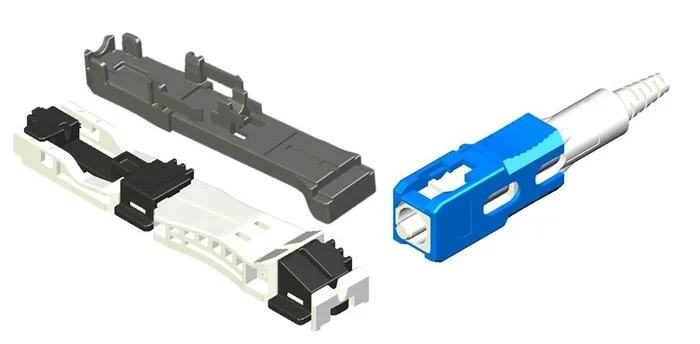 Telegärtner LWL, Fiber Field Plug(FFP) Set SC OM3 3000, mit Montagehilfe
