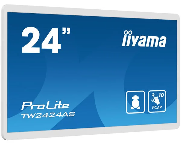 TFT-Touch 23,8″/60,5cm iiyama ProLite TW2424AS-W1 *weiß* 16:9