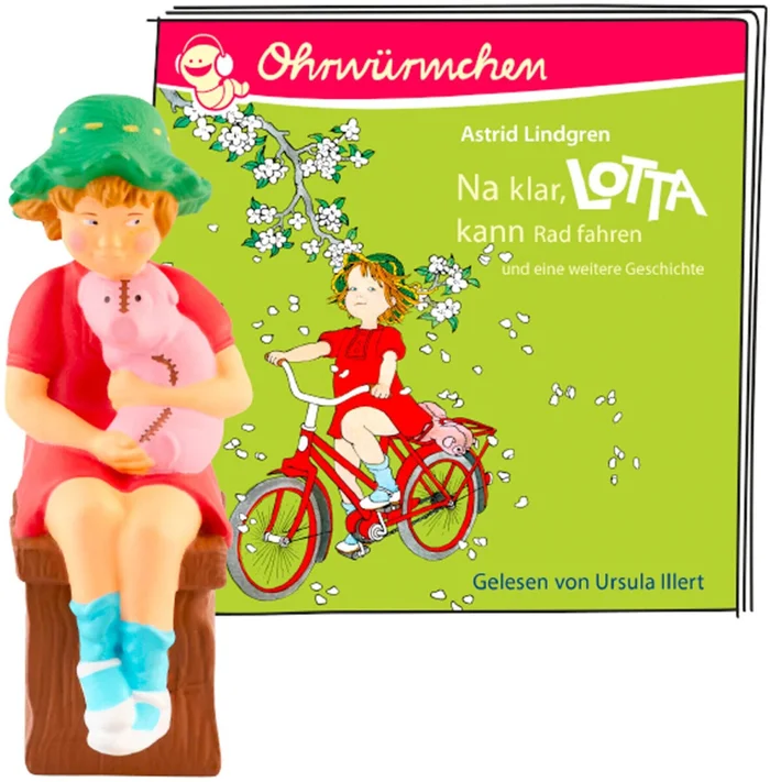 tonies – Toniebox Zubehör Hörfigur – Lotta kann Radfahren / Lotta zieht um
