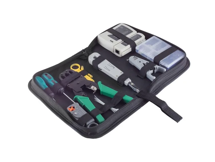 TP-Werkzeugset, Netzwerk, 10-teilig, mit Tasche