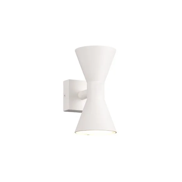 Trio 212560231 Außenwandleuchte Ardas 2x10W | GU10 | IP44 – Lichtrichtung oben/unten, weiß matt