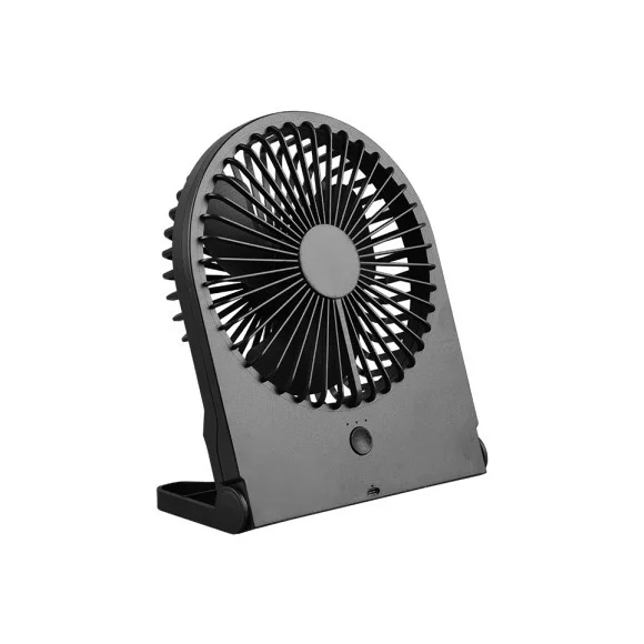 Trio R044-02 Breezy Tischventilator – IP20, 3 Geschwindigkeitsstufen, batteriebetrieben, USB-C Aufladung, schwarz