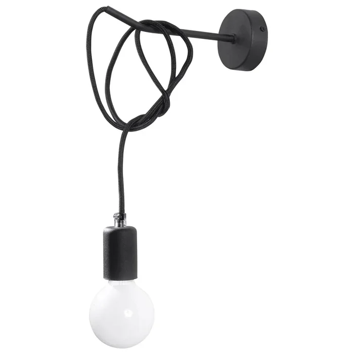 Wandleuchte EDISON schwarz