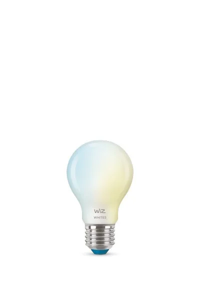 WiZ 8719514552081 Intelligente LED-Glühbirne 1×6 W | E27 | 806lm | 2700-6500K – dimmbar, Tunable White, Mattweiß