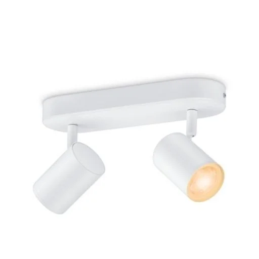 WiZ Colors 8719514551893 LED Spotleuchte Imageo 2×5 | Gu10 | 700lm | 2200-6500K | RGB – dimmbar, weiß