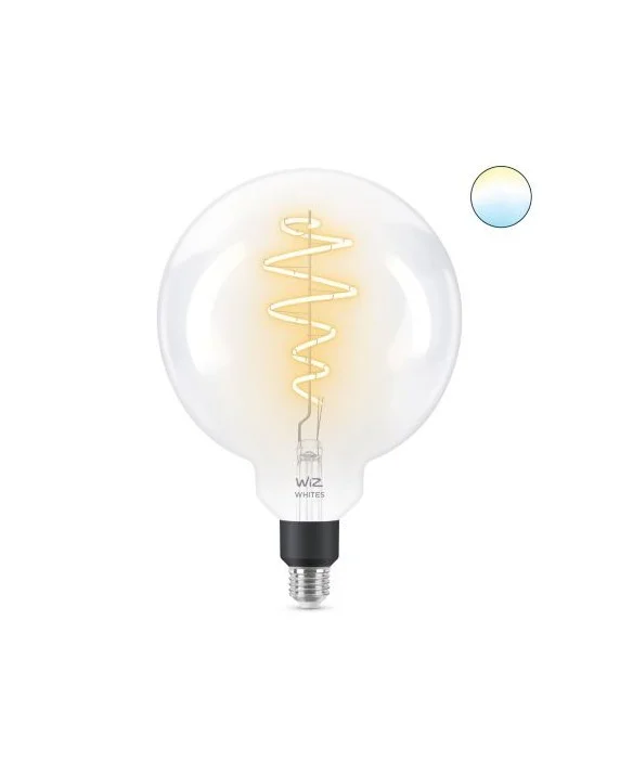 WiZ Tunable White 8718699786731 Intelligente LED-Filament-Lampe E27 | 1x65w | 470lm | 2700-6500K – Kugelform