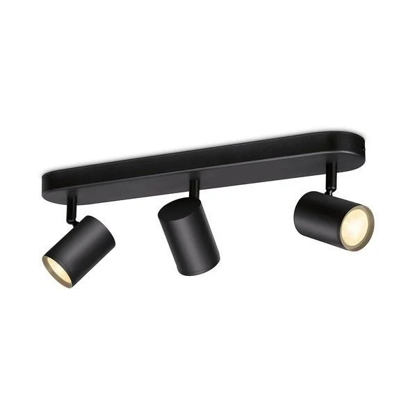 WiZ Tunable White 8719514551855 LED Spotleuchte Imageo 3x5w | Gu10 | 1035lm | 2700-6500k – dimmbar, schwarz