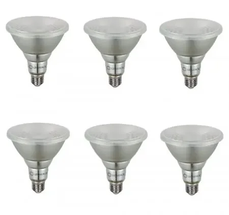 Wochenendangebot 6 x Ledvance E27 PAR38 Reflektor 15° 13,5W wie 120W Strahler mit warmweißem Licht 2700K IP65