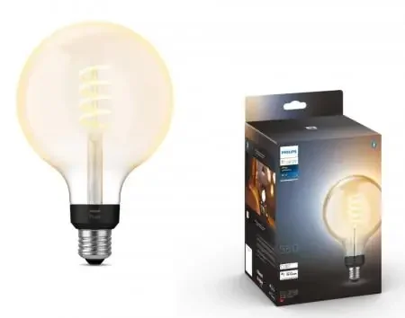 Wochenendangebot Philips Hue White E27 White Filament LED Globe Lampe G125 7W – Giant Edison Lampe mit Glühwedel und tunbale White 2200 – 6500 Kelvin