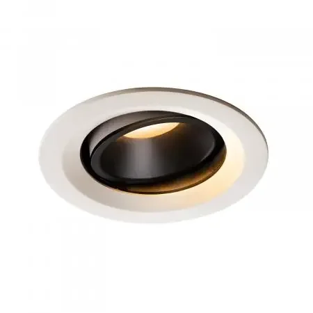 Wochenendangebot SLV 1003571 NUMINOS MOVE DL M Indoor LED Deckeneinbauleuchte weiß/schwarz 2700K 55° dreh- und schwenkbar